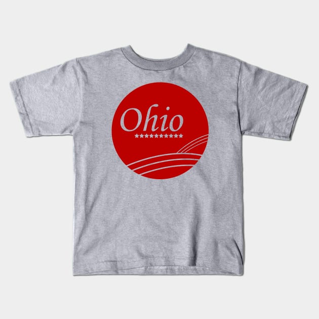 Ohio Values Kids T-Shirt by CoppelCreations